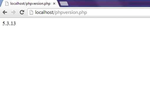 phpversion
