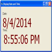 Display Date and Time