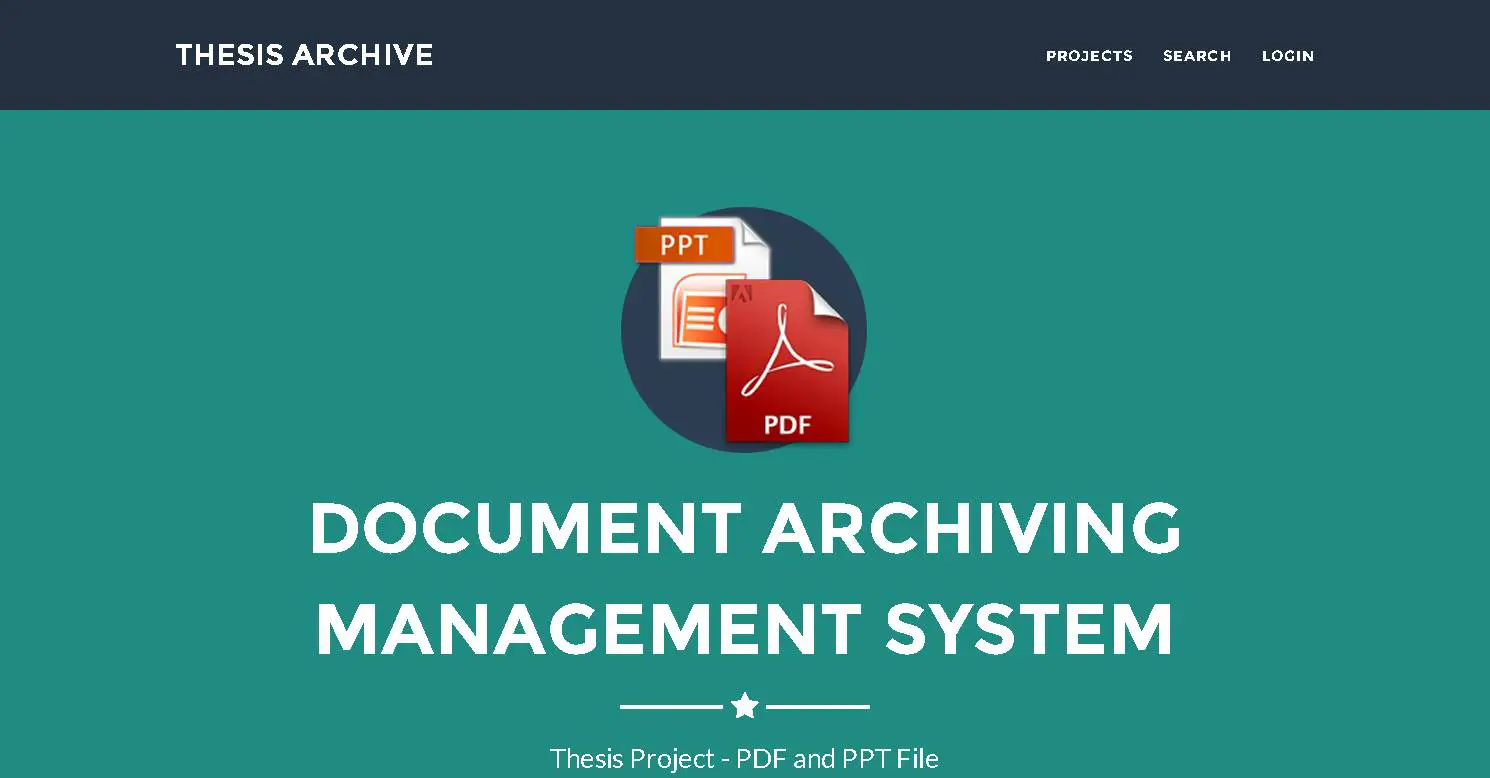 Masters thesis on database management based on php