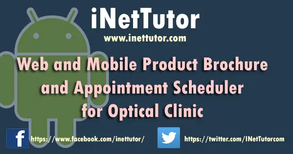 Web and Mobile Product Brochure and Appointment Scheduler for Optical Clinic