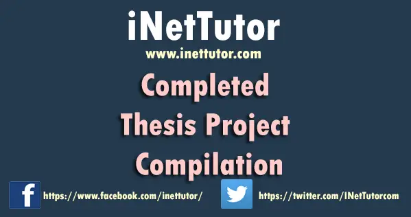 Completeed Thesis Project for Information Technology 