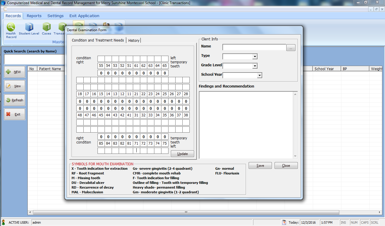 Medical Dental Record Archiving System