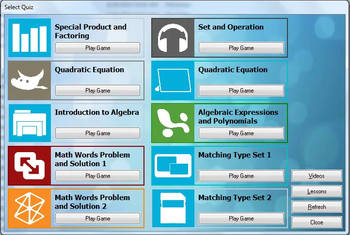 Math Learning App - Lan Based