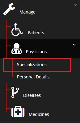 Physician Menu