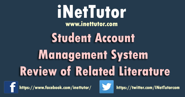 Student Account Management System Review of Related Literature
