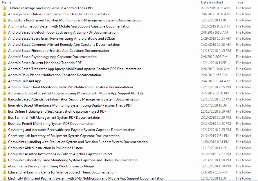 100+ IT Thesis and Capstone Project Sourcecode and Documentation