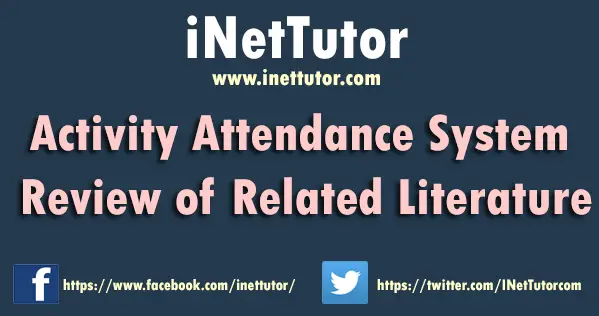 Activity Attendance System Review of Related Literature