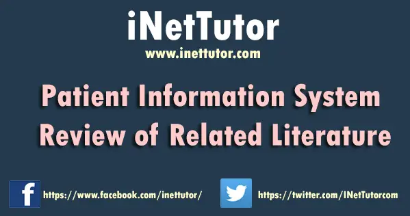 Patient Information System Review of Related Literature