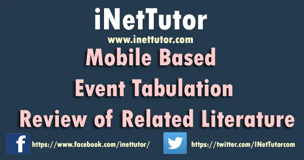 Mobile Based Event Tabulation Review of Related Literature