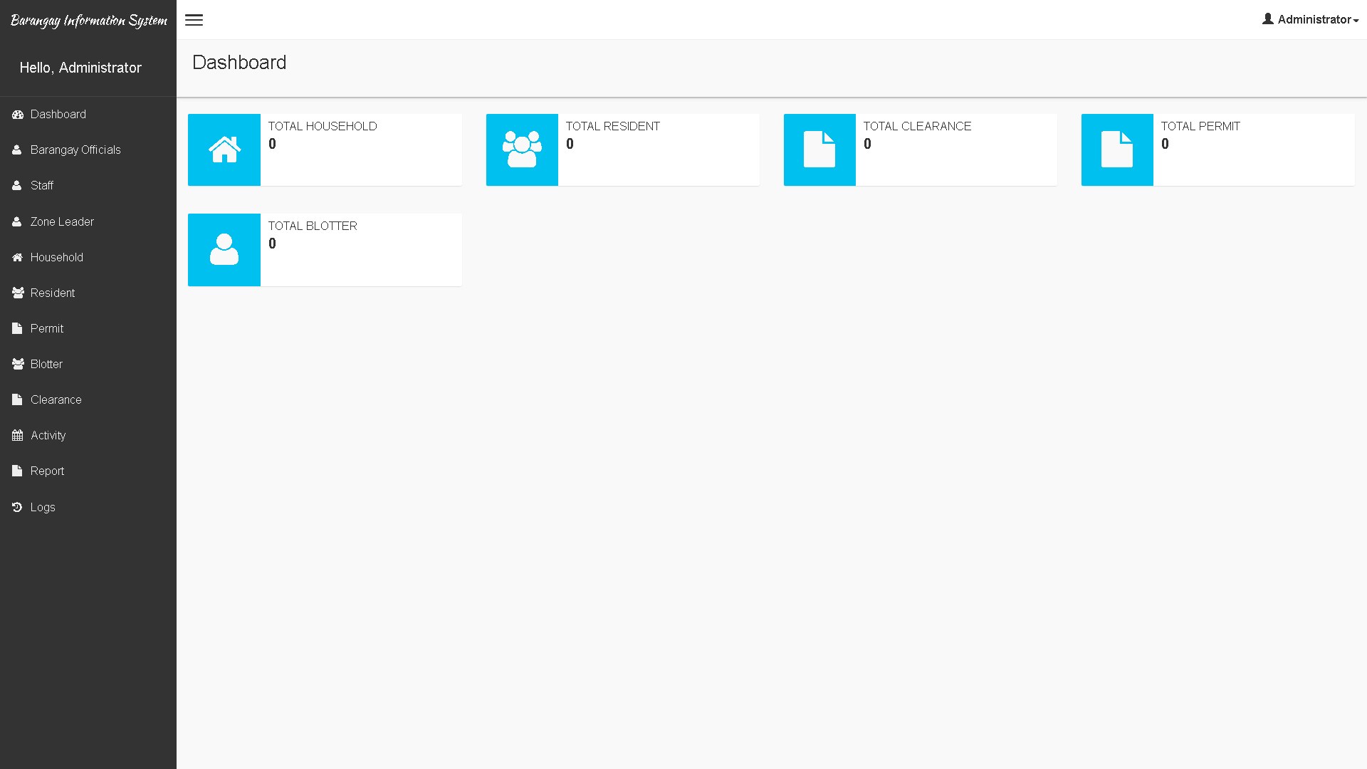 Barangay Information System Dashboard