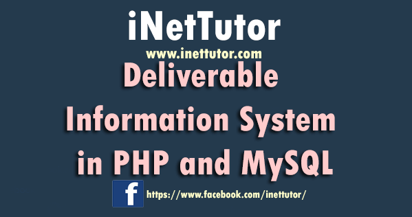 Deliverable Information System in PHP and MySQL