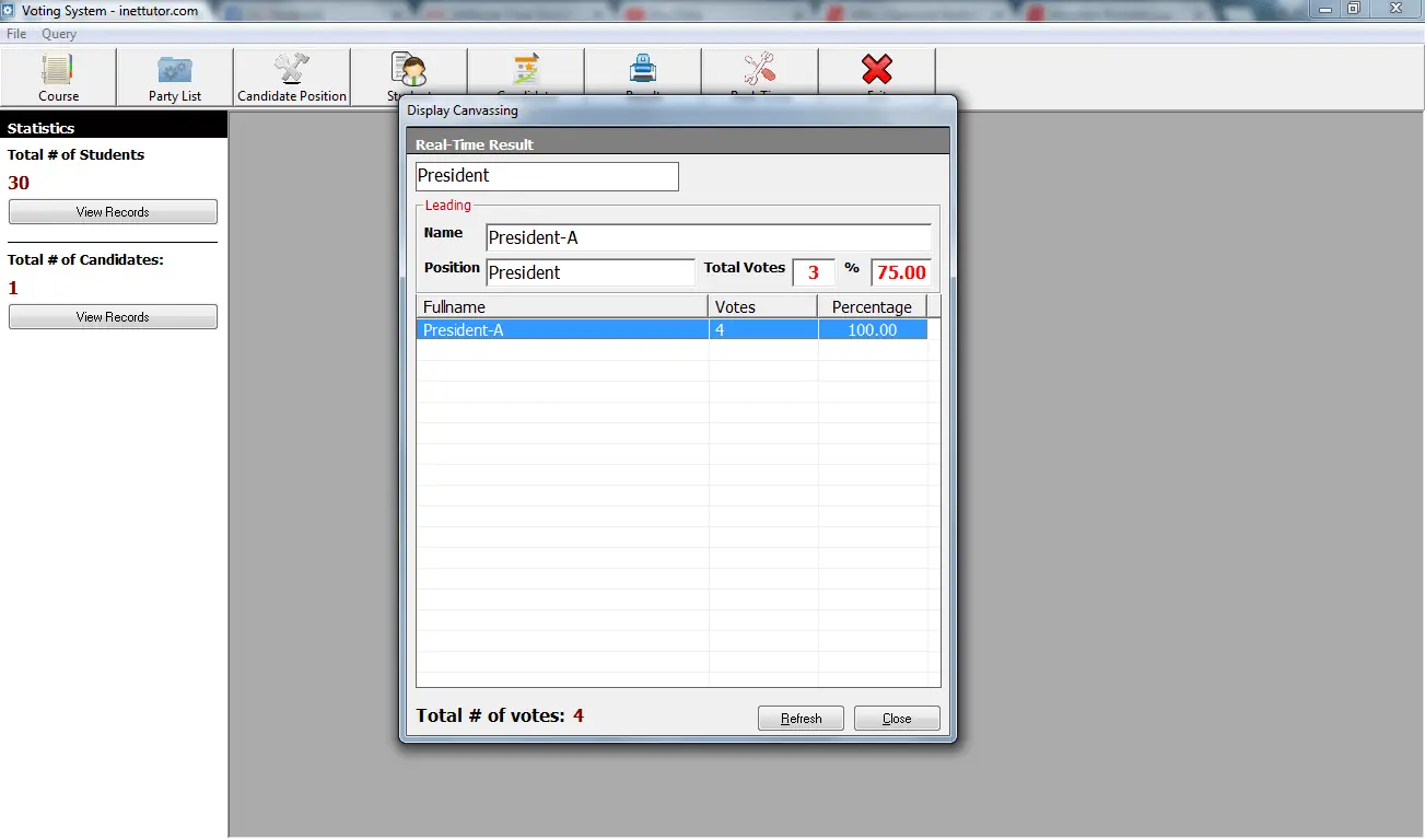 Voting System Canvassing Module