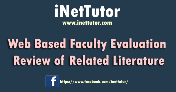 Web Based Faculty Evaluation Review of Related Literature