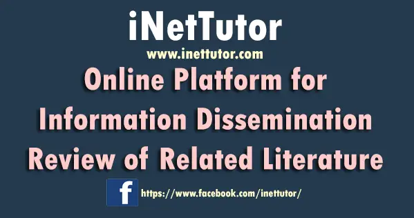 Online Platform for Information Dissemination Review of Related Literature
