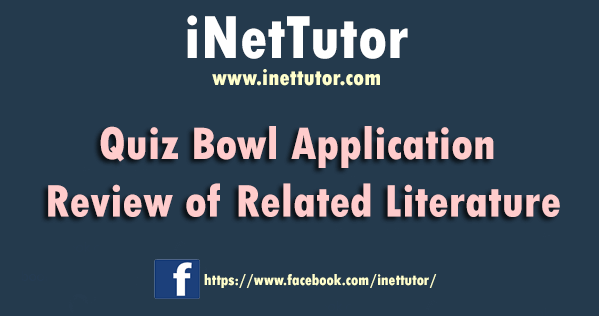 Quiz Bowl Application Review of Related Literature