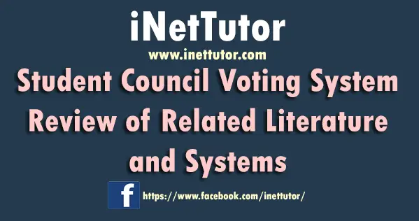 Student Council Voting System Review of Related Literature and Systems