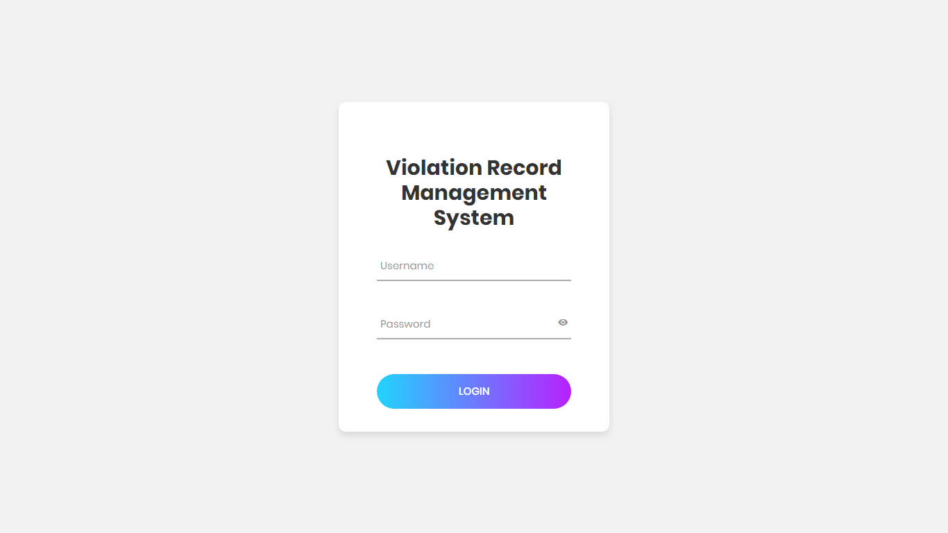 Violation Record Management System