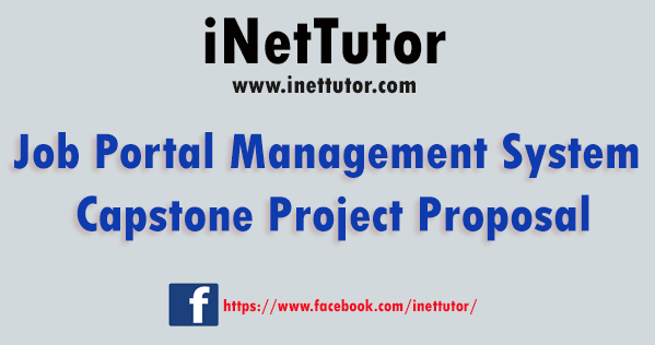Job Portal Management System Capstone Project Proposal