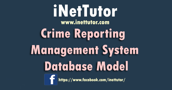 Crime Reporting Management System Database Design