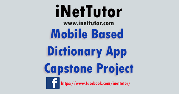 Mobile Based Dictionary App Capstone Project