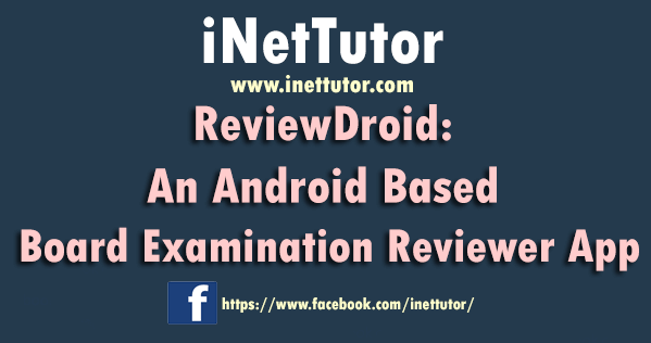 ReviewDroid An Android Based Board Examination Reviewer App