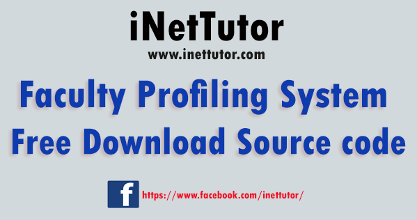 Faculty Profiling System Free Source code