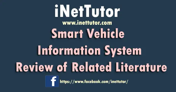 Smart Vehicle Information System Review of Related Literature