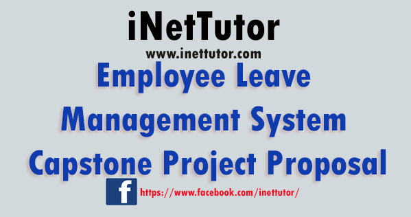 Employee Leave Management System Capstone Project Proposal