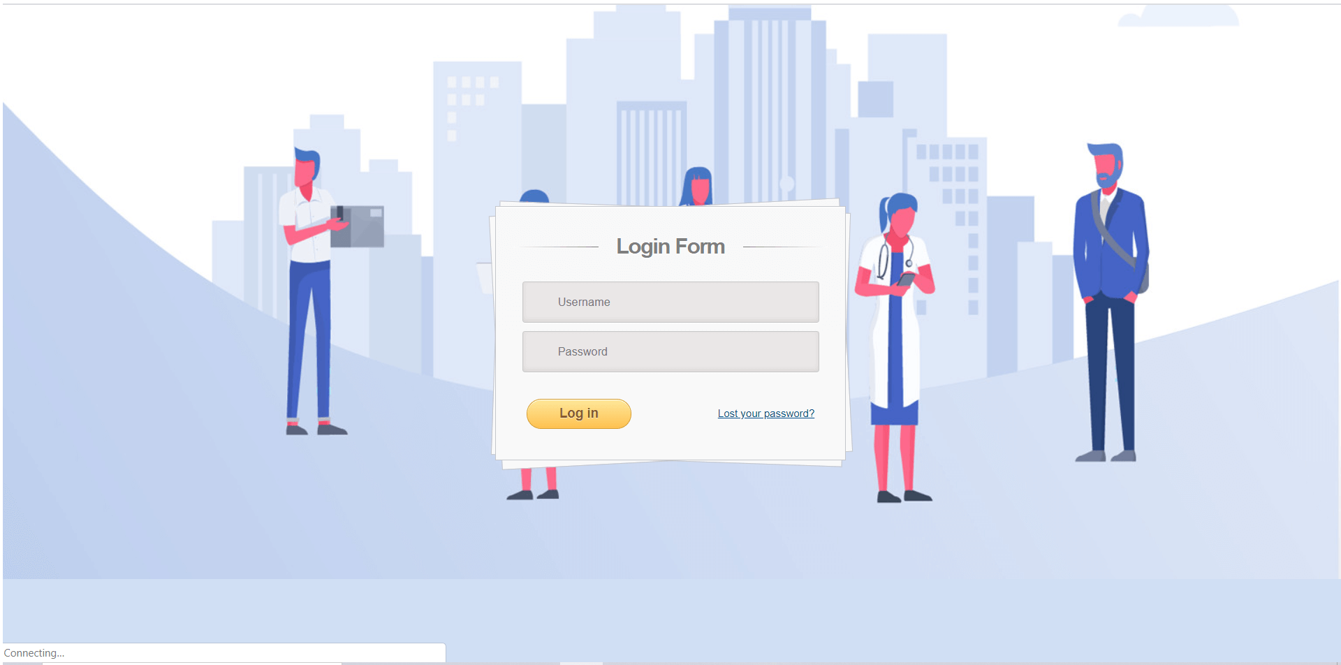 Job Portal System Login Form