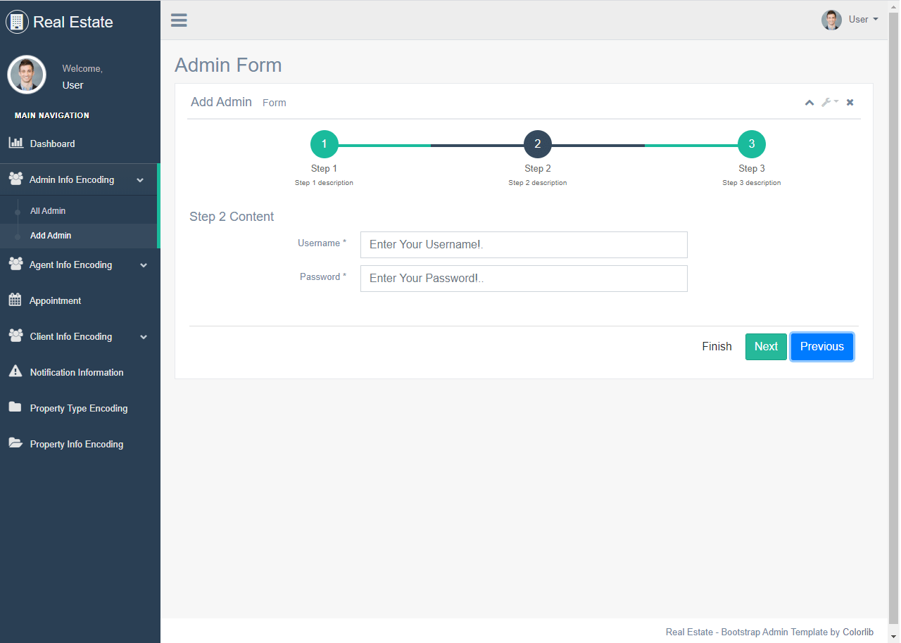 Real Estate System Admin Encoding Form 2