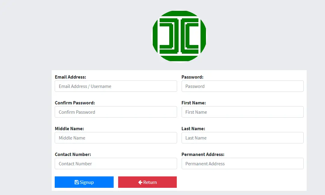 Cemetery Mapping System Customer Registration