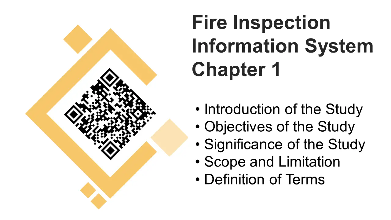 Fire Inspection Information System Chapter 1