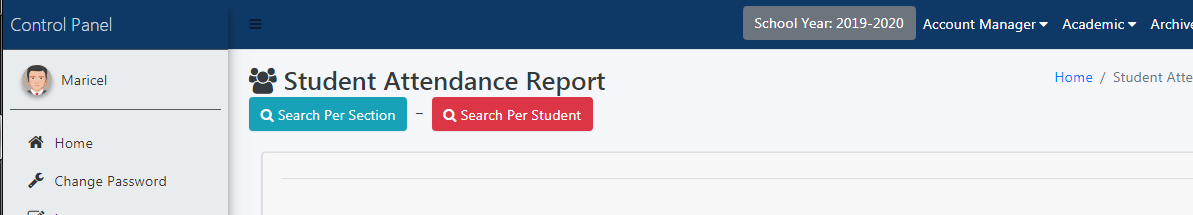 RFID Based Online Attendance Attendance Report