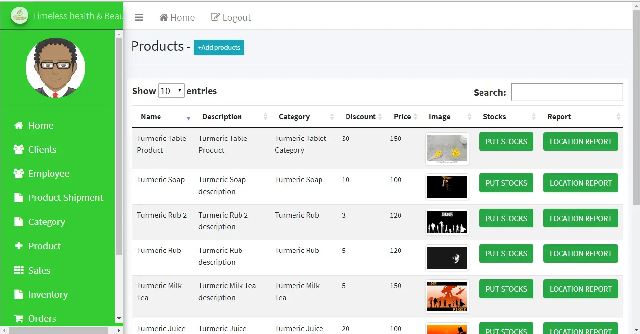 Sales and Inventory with DSS Product Management