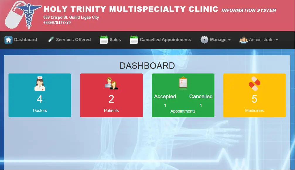 Doctor Appointment System Dashboard