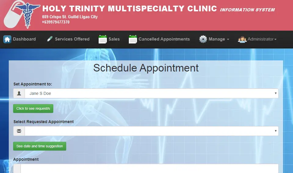 Doctor Appointment System Schedule Appointment