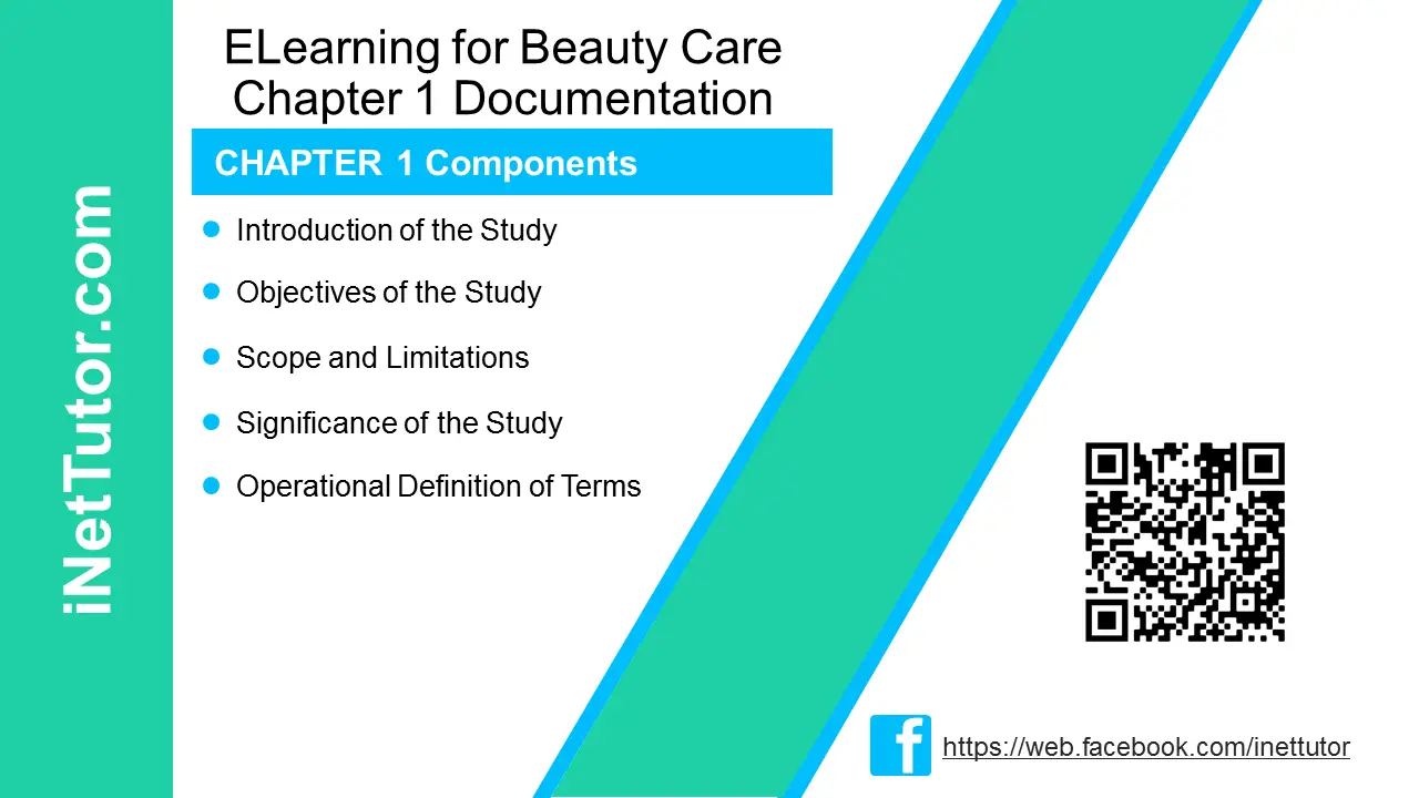 ELearning for Beauty Care Chapter 1 Documentation