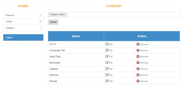 E-Commerce (online store) Project Proposal