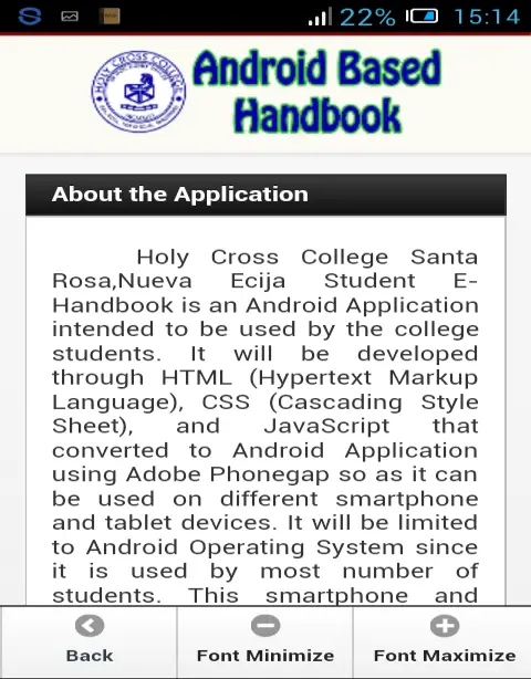 Android Based Handbook