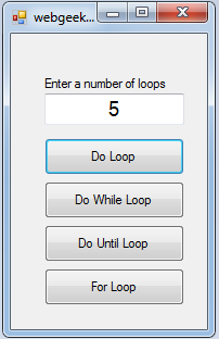 loops in visual basic net inettutor com visual basic for loop