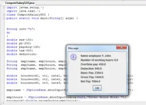 Salary Computation in Java - iNetTutor.com