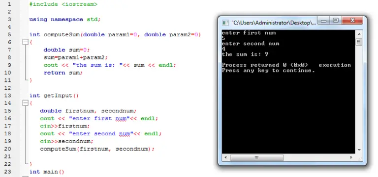 User Defined Function in C++ - iNetTutor.com