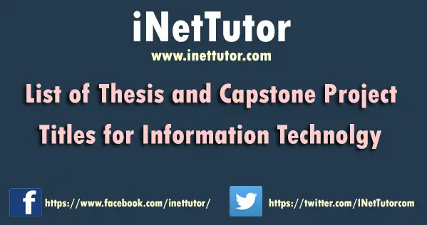 capstone thesis title