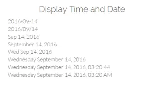 Display Date and Time in PHP - iNetTutor.com