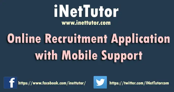 Online Recruitment Application with Mobile Support