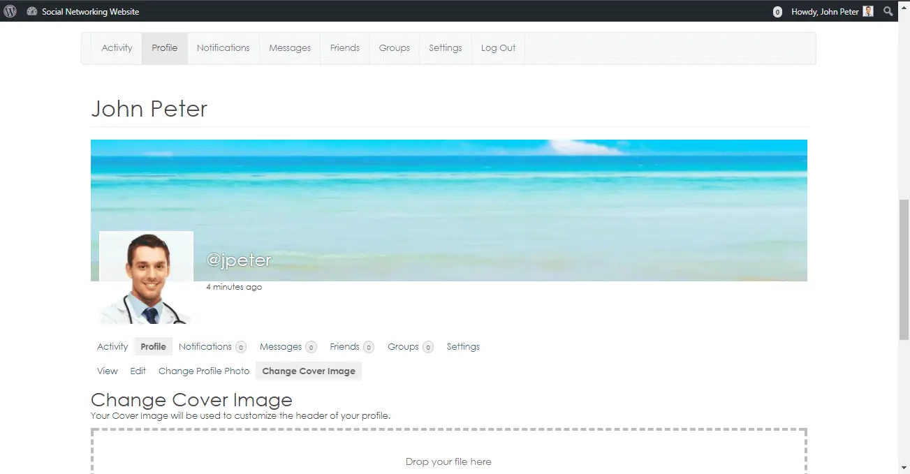 User Profile Page