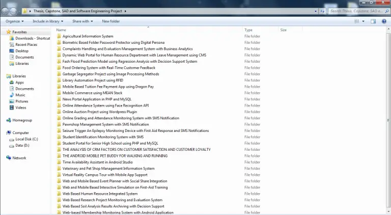 Capstone research example picture
