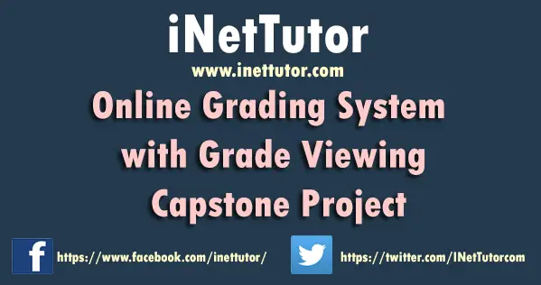 Online Grading System with Grade Viewing Capstone Project