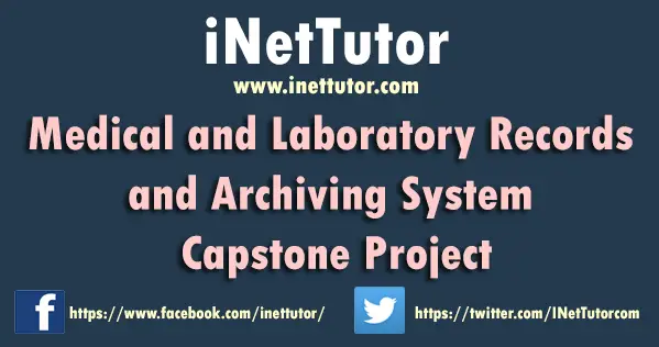 Medical and Laboratory Records and Archiving System Capstone Project