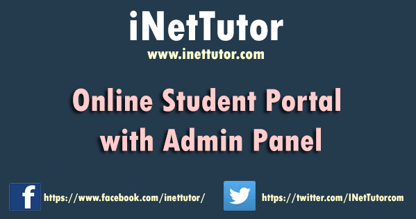 Online Student Portal with Admin Panel